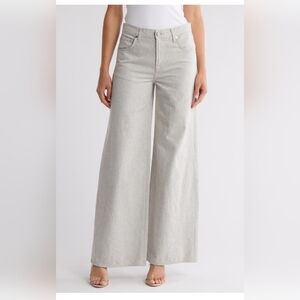 Gray Flare Wide Leg Jeans High-Waisted Fit Tiny Dancer Sz 31 NWT